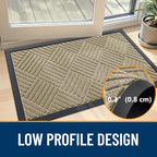 OLANLY Front Door Mat Outside Entrance 35x23, Waterproof Heavy-Duty Doormat | - Image 5