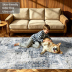 2x3 Small Washable Area Rug: Non-Slip Door Mat Midnight Sky | Dense Low Pile - Image 6