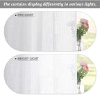 RYB HOME Linen Semi Sheer Kitchen Curtains Over Sink 36 inches Length | Light - Image 3
