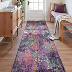 RELEANY Washable Runner 2'x8' Abstract Area Rug by RELEANY
