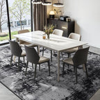 Rugflix 5x7 Area Rugs for Living Room, Washable Black Grey Dark Large Rug | - Image 3