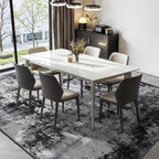 Rugflix 5x8 Area Rugs for Living Room, Washable Black Grey Dark Large Rug | - Image 3