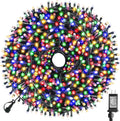 XTF2015 Christmas String Lights 170FT 500 LED, End-to-End Plug 8 Modes Memory Function with Timer - UL Certified - Outdoor Indoor Fairy Christmas Lights for Tree, Patio, Garden, Holiday (Multicolor)