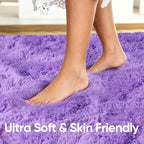 3x5 Purple Fluffy Soft Area Rug Non-Slip - Image 5