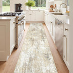 RELEANY Washable Runner 2'x8' Abstract Area Rug by RELEANY