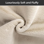 SHACOS Ultra Soft Faux Rabbit Fur Area Rug 4'x6', Non Slip Washable Padded - Image 3