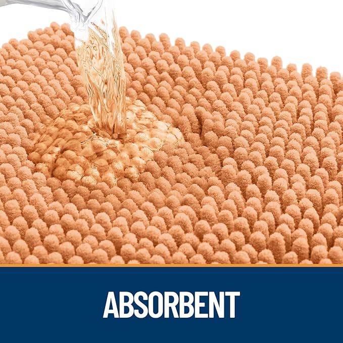 OLANLY Dog Door Mat for Muddy Paws 59x20, Super Absorbent Chenille Mud Mat | - Image 3