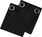 Black Thermal Blackout Curtains/38 x 84 Inch/Set of 2 Panels Room Darkening - Image 9