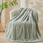 NEWCOSPLAY Fleece Ribbed Cozy Twin Blanket by NEWCOSPLAY