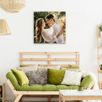 WayToLight Custom Canvas Prints with Your Photos Framed Personalized Picture Canvas Prints Wall Art Ideal for Home Decor Christmas Family Gifts (16" x 16")