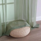 Sage Green Sheer Curtains 120 Inches Long 2 Panels Set, Airy Lightweight Sage - Image 6