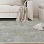 6x9 Area Rugs for Living Room Washable Bedroom Dining Room Beige Grey | Modern - Image 9