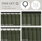 120 Inch Long Curtains Pinch Pleat Linen Curtains - Image 4