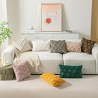 Set of 2 Soft Moroccan Throw Pillow Covers 20x20 Inch Plush Boho Decorative - Image 7