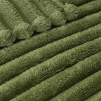 Exclusivo Mezcla Striped Queen Size Fleece Blanket - Image 4