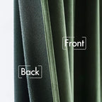 MIULEE Velvet Curtains Extra Wide 72x84 inches Olive Green Curtains | Luxury - Image 6