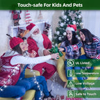 300LED Christmas Lights Outdoor Indoor Use, 12 Lighting Modes 75ft Christmas Tree Lights with Timer, Dimmable Cool White LED StringLights Waterproof for Yard Tree Wedding Party Holiday Cool White
