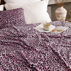 BEDELITE Fleece Blanket Soft Plush Twin Size Blanket Pink Leopard 60"x80" | - Image 6