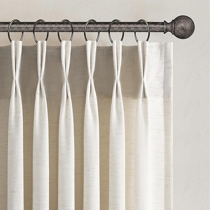 Topfinel Pinch Pleated 94 Inch Curtains 2 Panels by Topfinel