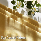 GIGIZAZA Yellow Velvet Pillow Covers 18x18 Decorative Pillows Pack of 2 | Throw - Image 5