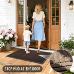 OLANLY Front Door Mat Outside Entrance 59x23, Waterproof Heavy-Duty Doormat | - Image 7
