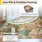 RELEANY Washable 9'x12' Abstract Area Rug - Image 6