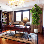 7.3ft Artificial Fiddle Leaf Fig Tree (87in) with Plastic Nursery Pot Faux Tree, Ficus Lyrata Fake Plant for Office House Farmhouse Living Room Home Decor (Indoor/Outdoor)