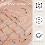 ZEDODIER 6 Pack Tank Top Hanger, Space Saving Bra Hangers, Non-Slip Hanging Sport Bras Holder, Closet Organizers and Storage for Camisoles Tank Tops Bras Ties Swimsuits Strappy Dress, Silver