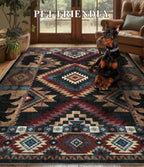Rustic Cabin Area Rug for Bedroom 5x7, Machine Washable Lodge Bear Rug - Image 7