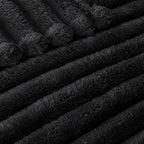 Exclusivo Mezcla Striped Queen Size Fleece Blanket - Image 4