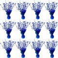 12 Pack Metallic Foil Spray Centerpiece Star Table Decoration Burst Table Centerpieces for Birthday Wedding Anniversary Graduation Holiday Party Supplies Decor, Blue