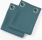 Sea Teal Thermal Blackout Curtains/52 x 72 Inch/Set of 2 Panels Room Darkening - Image 9