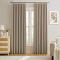 60 Wide Pinch Pleated Window Curtain Panels 95 Inches Long Custom Made Pleated by KEQIAOSUOCAI