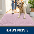 OLANLY Dog Door Mat for Muddy Paws 59x32, Super Absorbent Chenille Mud Mat | - Image 6