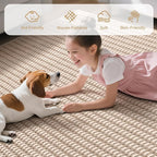Hallway Runner Rug Woven Washable Long Kitchen Runner Brown 2x5 ft | Boho Soft - Image 4