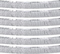 Silver Foil Fringe Garland 10FT 6packs, Metallic Foil Tinsel Fringe Banners for Parade Float Decorations Wedding, Birthday Party Graduation (six Silver)