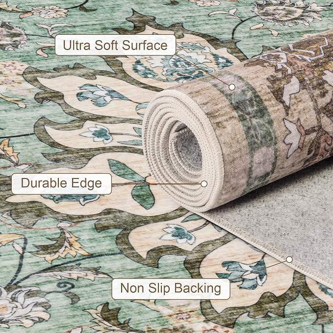 6x9 Area Rugs Living Room: Washable Rug - Image 7
