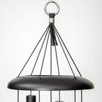 Corinthian Bells by Wind River - 30 inch Black Wind Chime for Patio, Backyard, Garden, and Outdoor Decor (Aluminum Chime) Made in The USA