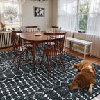 Lahome Moroccan Black Area Rugs 6x9 Living Room - Image 7