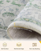 RELEANY Washable Area Rug, Runner 2'x10', Water Repellent, Pet Friendly - Image 3