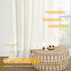 Natural Linen Curtains 72 inch Length - Image 4