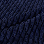 Set of 4 Navy Blue Decorative Throw Pillow Covers 18x18 Inch Corduroy Pillow - Image 4