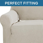 H.VERSAILTEX Stretch Loveseat Covers 1-Piece Loveseat Slipcover|Sofa Cover - Image 5