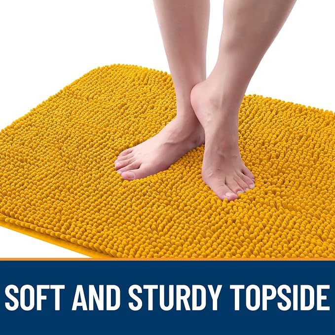 OLANLY Dog Door Mat for Muddy Paws 59x24, Super Absorbent Chenille Mud Mat | - Image 4