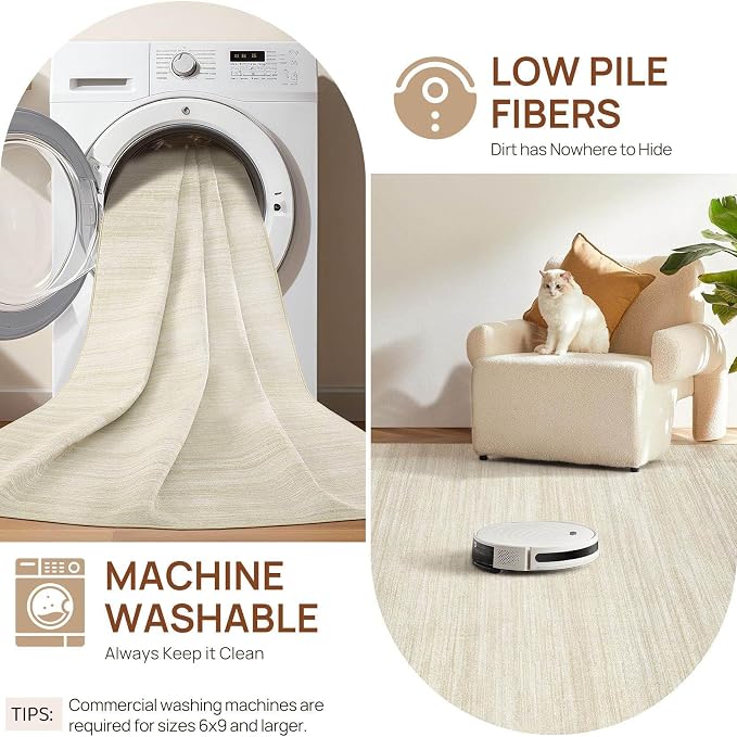 UERMEI 10x14 Washable Area Rug - Image 10
