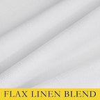 NICETOWN Rod Pocket 100% Blackout Linen Curtains - Image 9