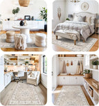 Washable 4x8 Hallway Runner Rug: Vintage 8ft Soft Runners - Image 8