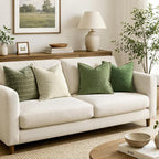 MIULEE Decorative Couch Throw Pillow Covers 16x16 Inch Sage Green 2 Pack | - Image 5
