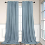 Sliding Door Curtains for Patio Door Total Extra Width 120 x 108 Inch Long Each by Pitalk