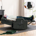 Oversized Dual Motor Lay Flat Power Lift Recliner Chair with Massage, Heating, Lumbar Pillow, USB & Type-C Ports, Textile Lift Chair Recliner, Large Recliner for Big & Elderly People - Grey